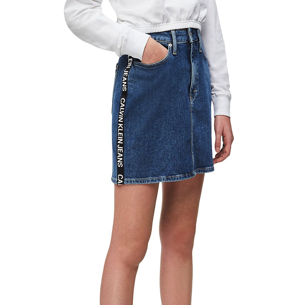 Bild 1 av High Rise Denim Mini Skirt