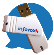 InfoVox4 Talesyntese, 5 stemmer USB