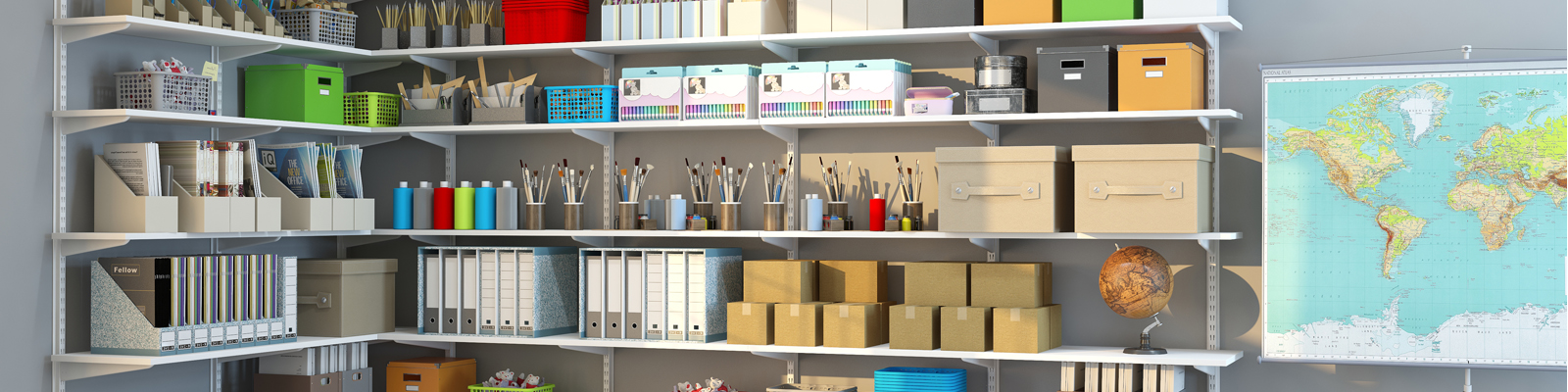 Brackets for wooden shelves