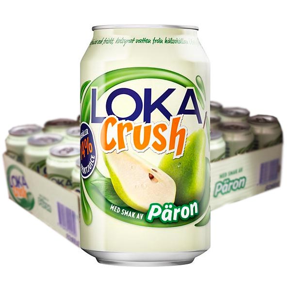 Loka Crush Päron 33cl - 24st