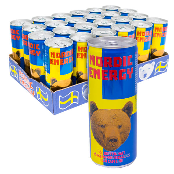 Nordic Energy High Caffeine 25 cl x 24 present/presenttips
