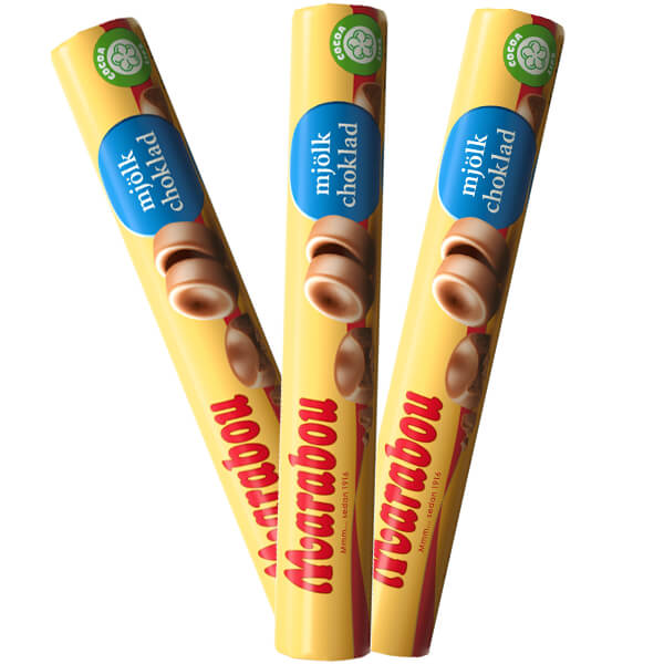 Mjolkchokladrulle Marabou 3 St Klippkungen