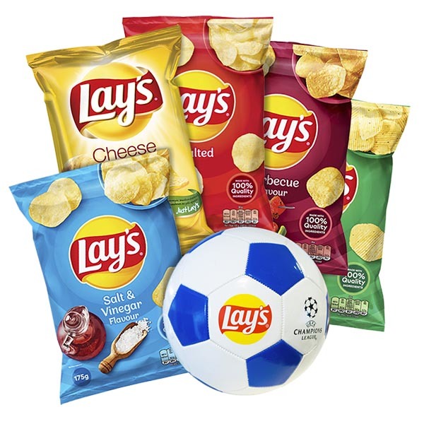 Lay's 5 påsar + Fotboll /