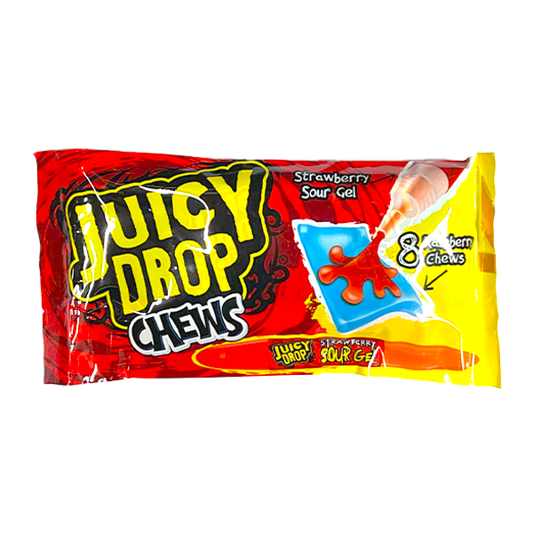 Juicy Drop Chews Raspberry 67g Surt Lösgodis