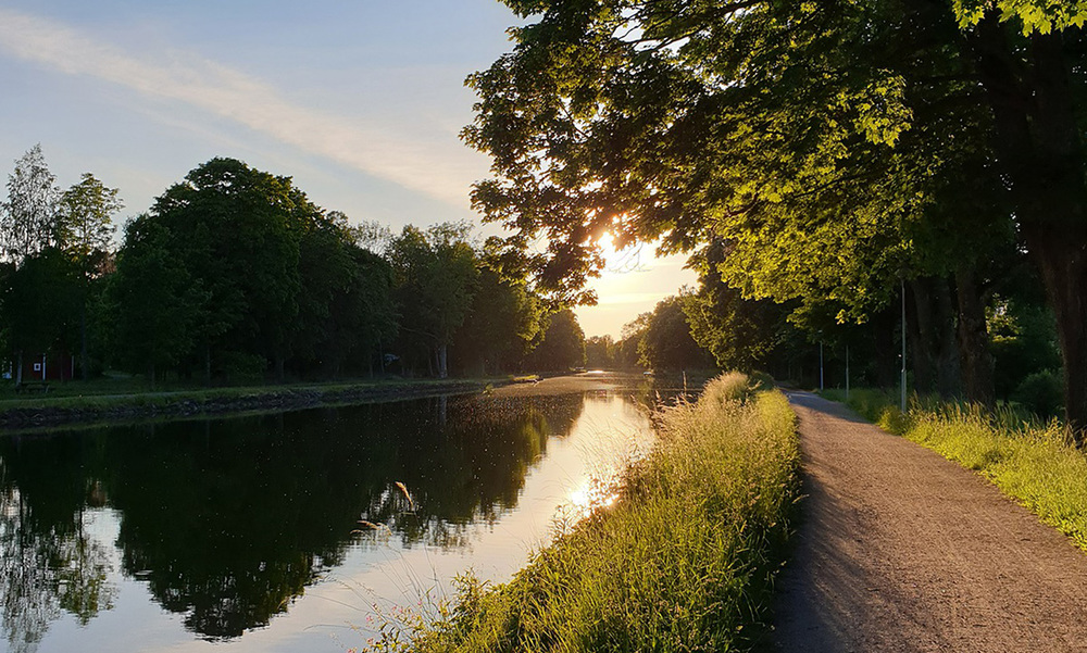 Cykla längs göta kanal