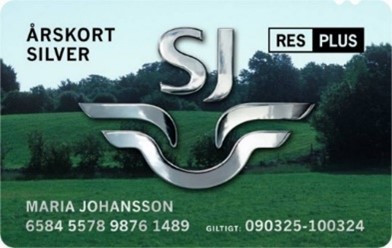 SJ Årskort SILVER