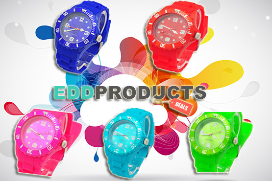 £1 instead of £14.99 (with Electrical Discounts Direct) for a silicone fashion watch in a choice of colour - look stylish in time and save 93%