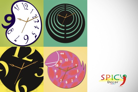 £24 instead of up to £69.99 (from Spicy Decor) for a designer wall clock in a design of your choice – spice up your walls & save up to 66%