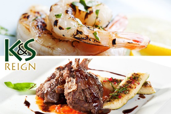 £10 instead of up to £26 for a 2 course fusion meal for 2 inc. starter, main & side at K&S Reign, South London – save up to 63%