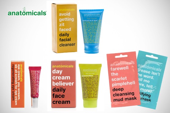 £9.99 for an Anatomicals face kit, inc. facial cleanser, face cream, eye cream, cleansing mud mask & mattifying face mask