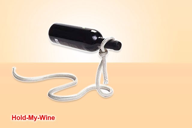 £9 instead of £24.99 (from Hold-My-Wine) for a lasso style wine bottle holder – no wine-ing with a saving of 64%