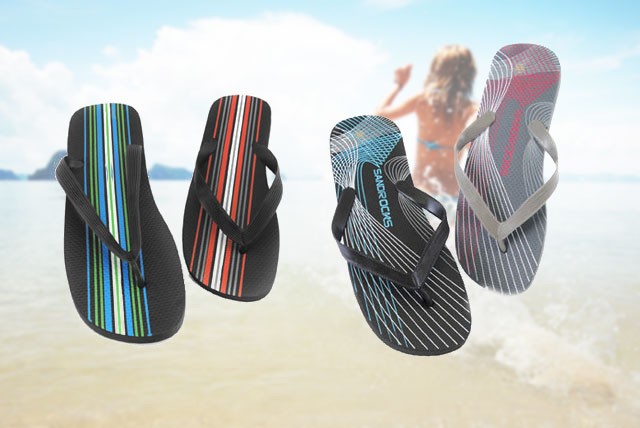£6.99 instead of £30 (from Urshu) for 3 pairs of trendy flip flops - sort your summer wardrobe and save 77%