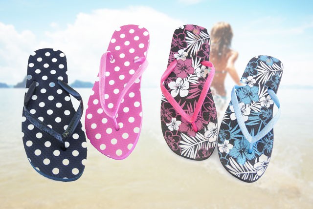 £6.99 instead of £30 (from Urshu) for 3 pairs of trendy flip flops - sort your summer wardrobe and save 77%