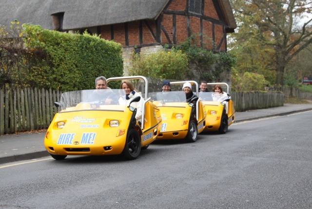 £27 for a 1hr satnav guided tour of Shakepeare’s Stratford for 2 people or £73 for a 3hrs with Tour Buggies, Birmingham - save up to 51% 