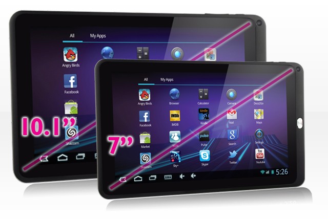 £69.99 (from Time2) for a 7 inch Android Tablet, or £129.99 for a 10.1 inch tablet with pouch and stylus – get connected and save up to 63%