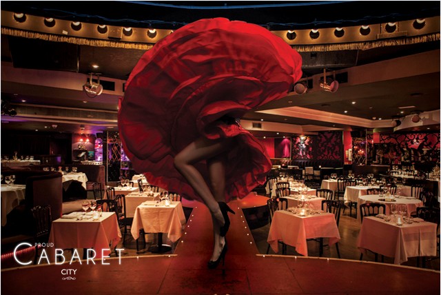 £26 instead of up to £56 for a 3crs meal inc. starter, main, dessert & bubbly + burlesque cabaret at Proud Cabaret City - save up to 54%