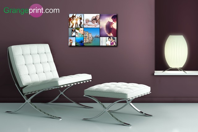 £9.95 instead of £57 (from Grangeprint) for a 12"x16" Facebook photo montage canvas – 'like' the saving of  83%