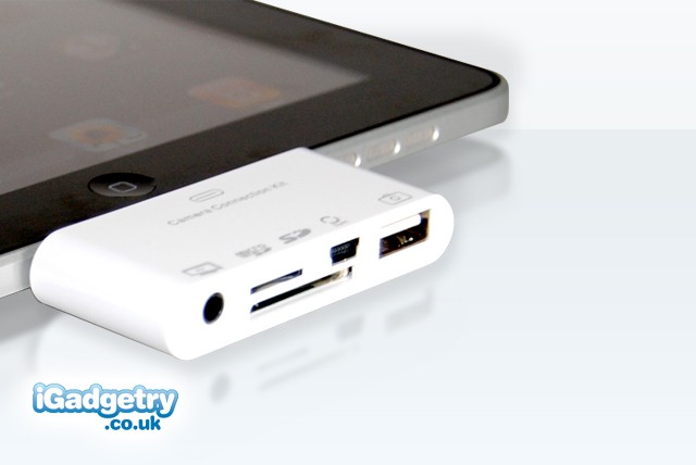 £15 instead of £36 (from iGadgetry) for a 5-in-1 iPad Connection Kit – link your iPad effortlessly to your camera, computer & TV and save 58%