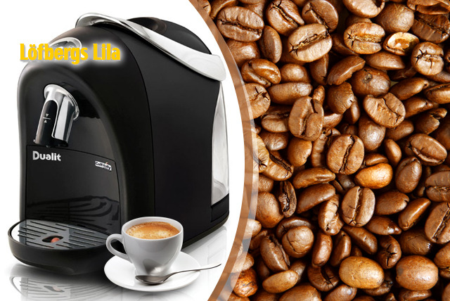 £79 instead of £158.20 (from Löfbergs UK) for a Dualit Louise Coffee Capsule Machine & 160 FairTrade capsules - save 50%