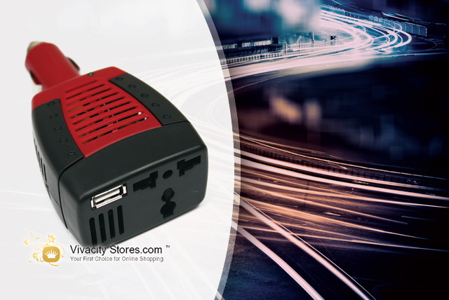£9.99 instead of £39.99 (from Vivacity Stores) for an In Car Power Inverter Adapter – plug in and charge your gear on the go and save 75%