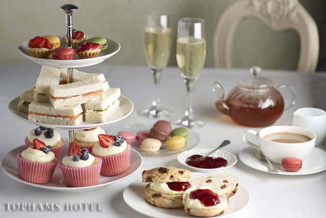 £26 instead of £64 for afternoon tea for 2 inc. Champagne, sandwiches, scones, pastries & tea at Tophams Hotel, Belgravia – save 59% 