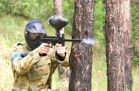 £2.50 instead of £17.50 for a full day of paintballing for 1 inc. lunch & 100 paintballs or £19 for 10 at Elsham Activity Centre - save up to 86%