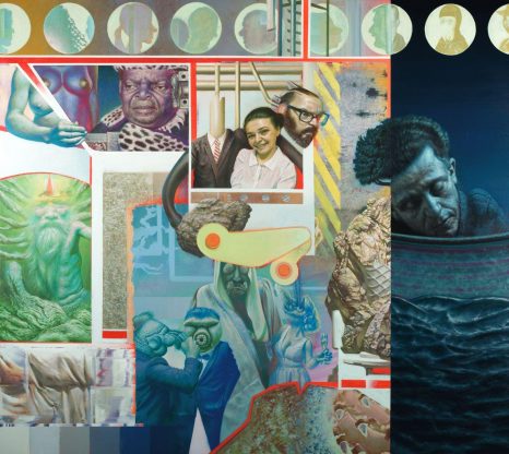 Νίκος Μόσχος (1979- ), «Ο από μέσα άνθρωπος», 2022. Ακρυλικό σε λινό, 150 × 170 εκ. Συλλογή του καλλιτέχνη.