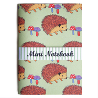Happy Hedgehog Notebook on ilovemarkets London