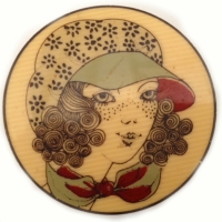 Vintage Lea Stein Serigraphy Brooch on ilovemarkets London