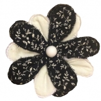 Black Flower Brooch on ilovemarkets London