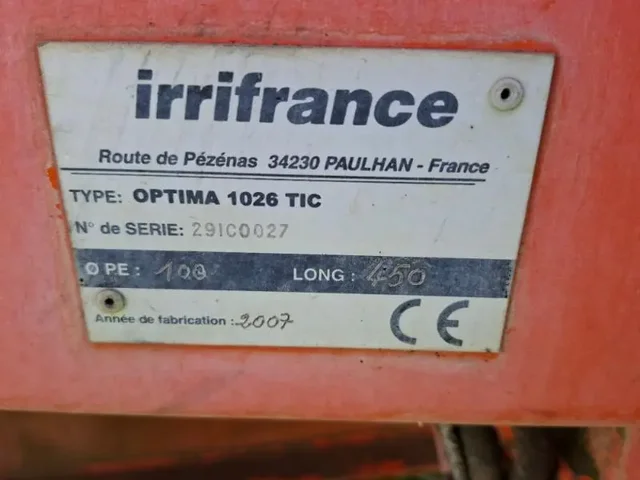 Occasion Irrifrance OPTIMA1025 à ANTIGNY chez Groupe OUVRARD