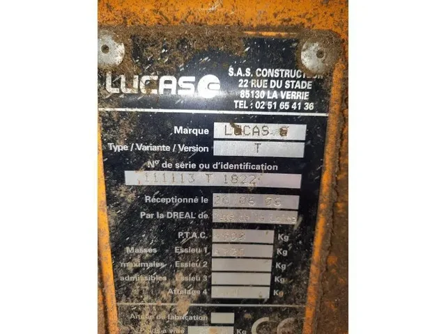 Occasion Lucas CASTOR+60G à ANTIGNY chez Groupe OUVRARD