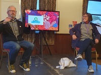 Robin Ince and A L Kennedy
