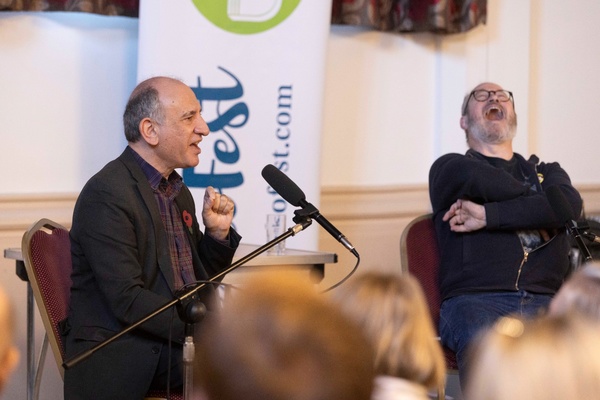 Armando Ianucci and Robin Ince