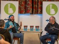 Lewis Hancox and Robin Ince