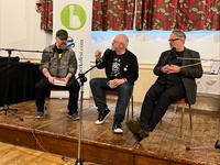 Johnny Mains,Robin Ince and Charlie Higson