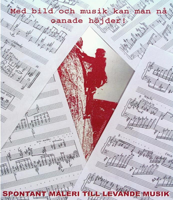 Spontant måleri till levande musik Spontant måleri till levande musik