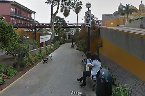 Husband accidentally catches cheating wife and lover on Google Street View.