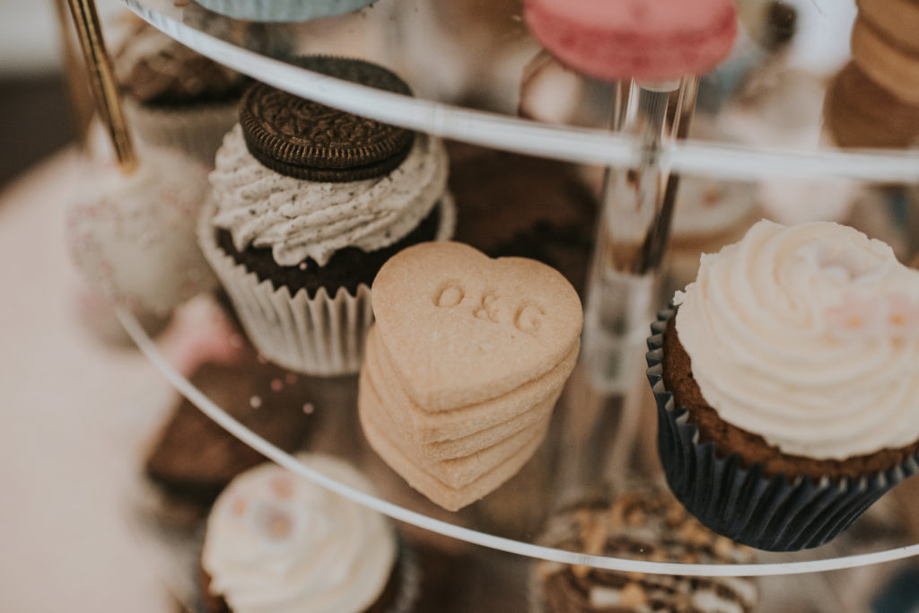 Cupcakes at Orla & Gavin's wedding at Cloughjordan House