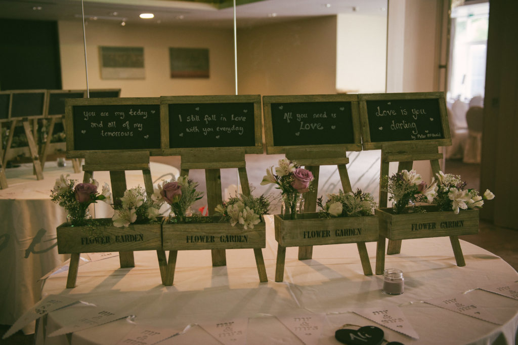 Ali and Ronan at Carton House. Signage.