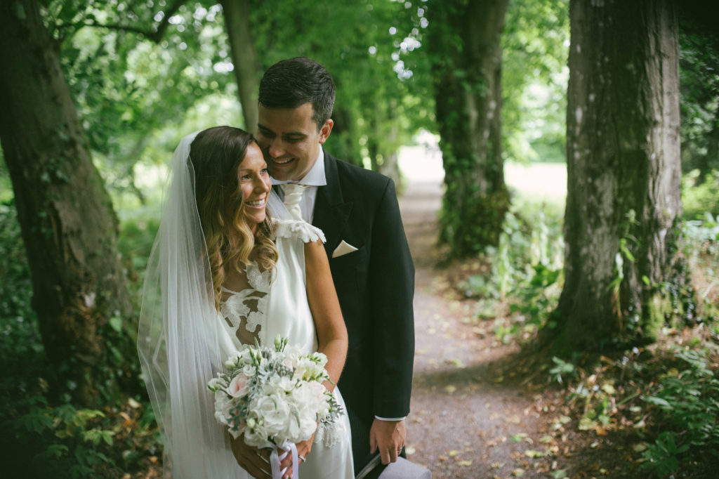 Ali and Ronan at Carton House. Bride and groom.