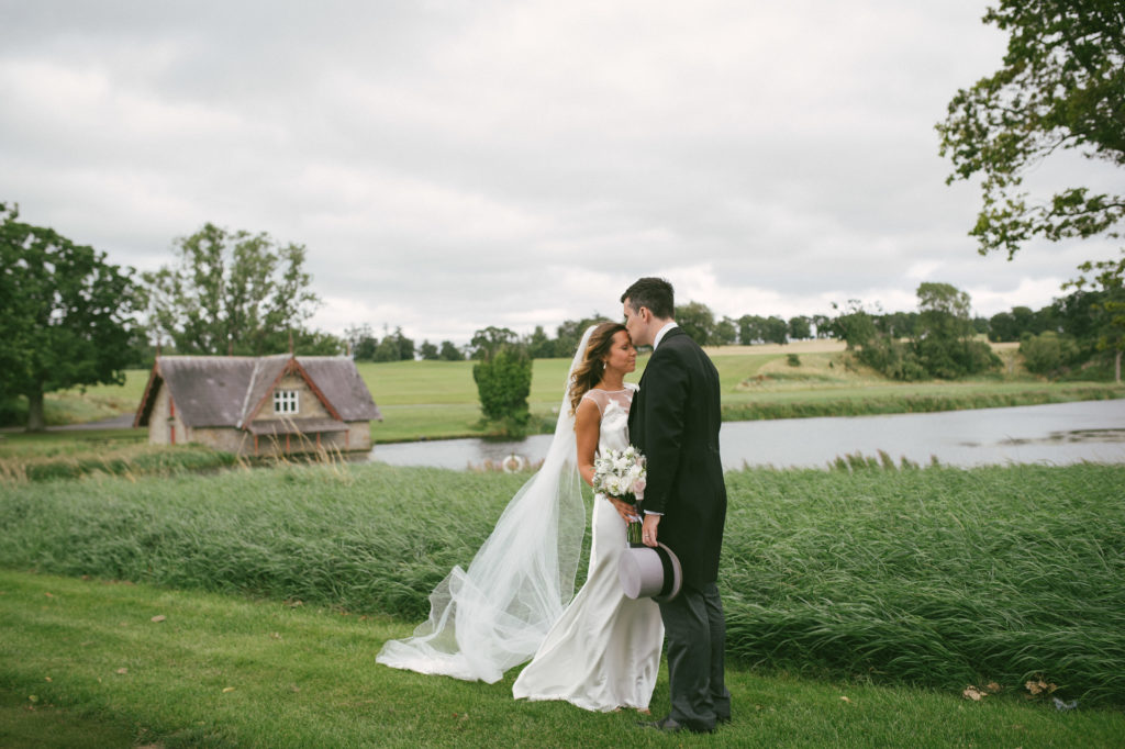 Ali and Ronan at Carton House. Bride and Groom.