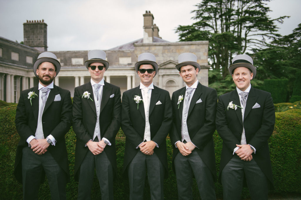 Ali and Ronan at Carton House. Groomsmen