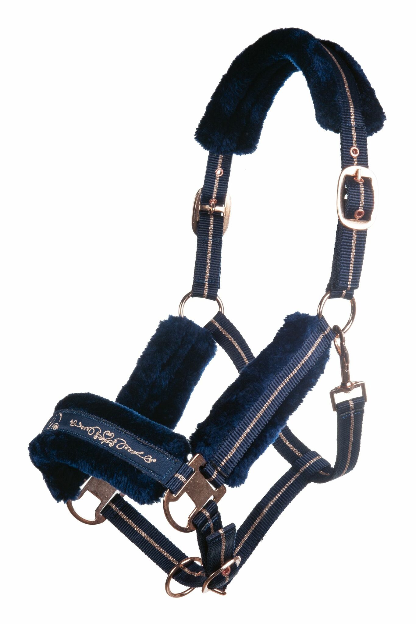 Nylongrimma, ponny-full, HKM Rosegold bild 2