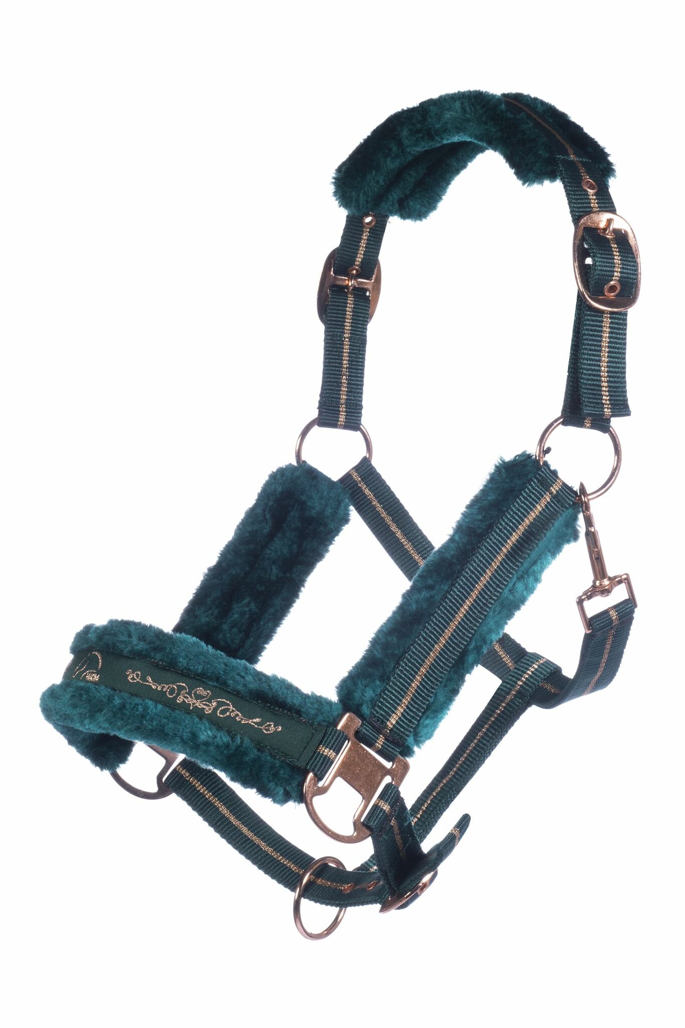 Nylongrimma, ponny-full, HKM Rosegold bild 4