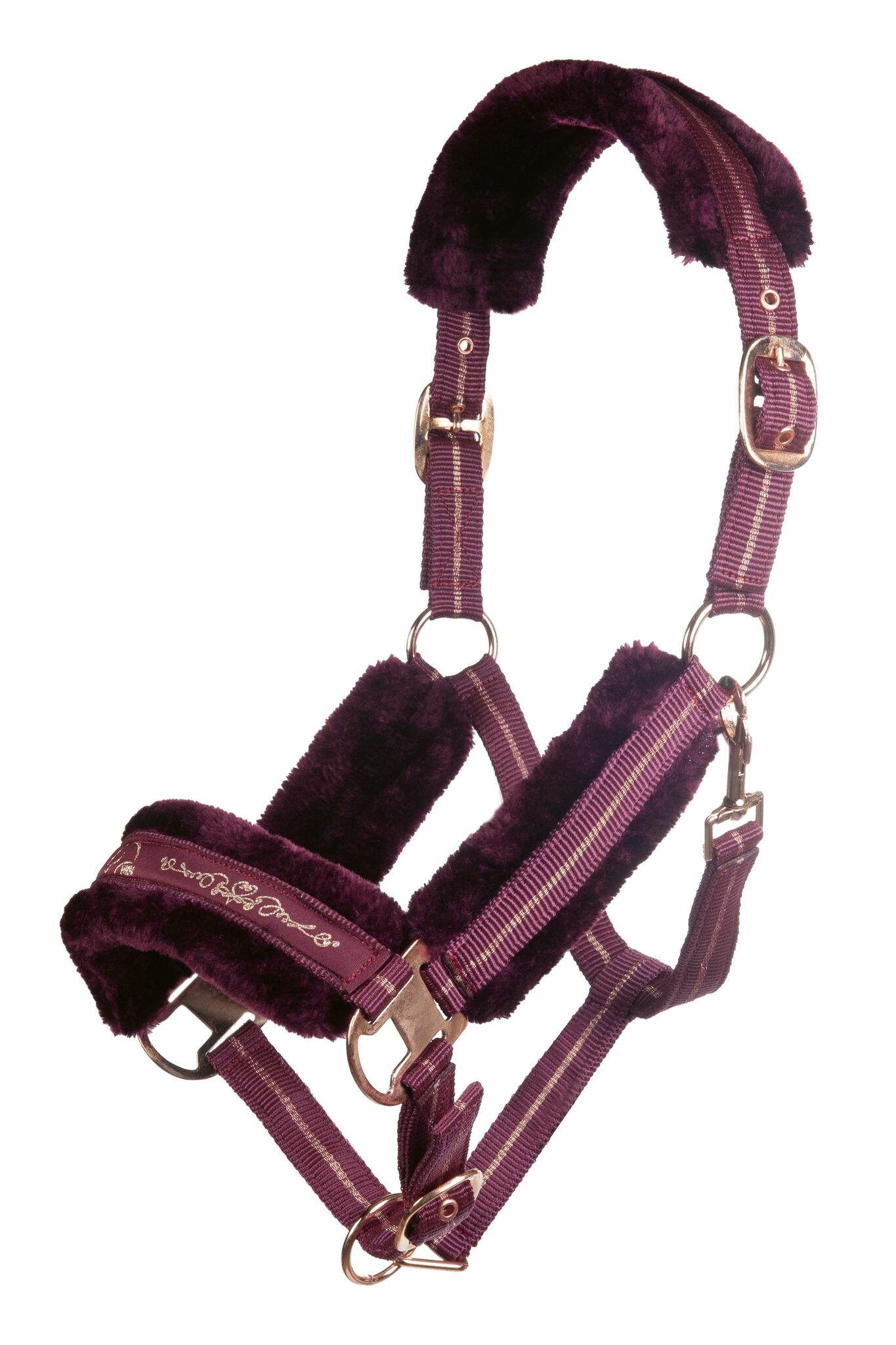 Nylongrimma, ponny-full, HKM Rosegold bild 3