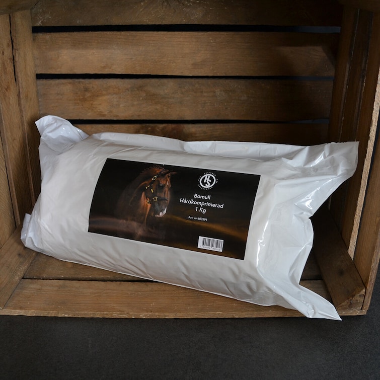 Bomull hårdkomprimerad, 1 kg, Hansbo Sport bild 2