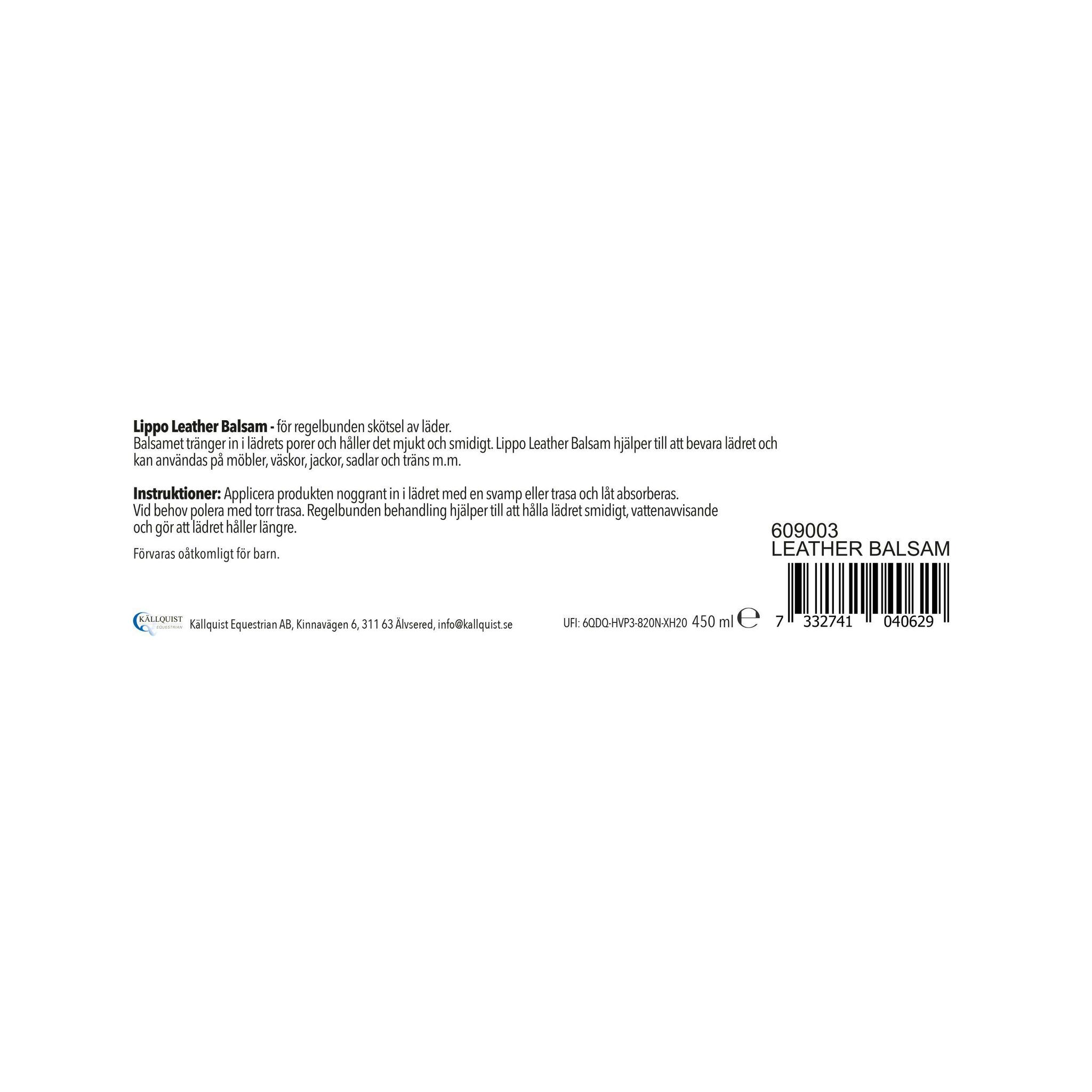 Läderbalsam, 450 ml, Lippo bild 2