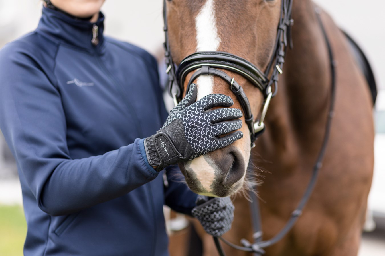 Ridhandskar, XS-XL, Covalliero Reflective bild 2