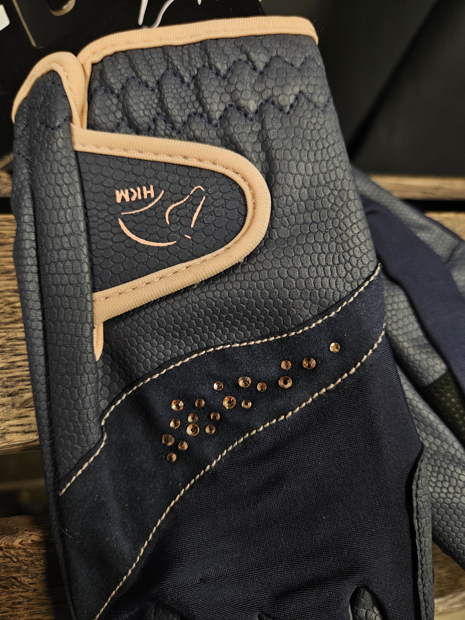 Ridhandskar, XS-XXL, HKM Rosegold Glamour bild 5